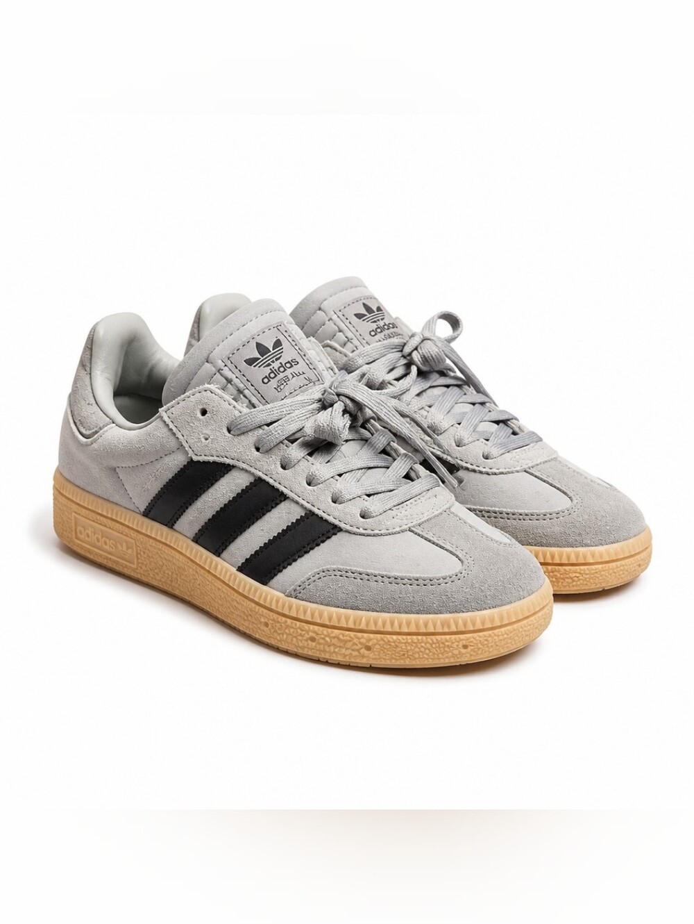 adidas Unisex Grey XLG Samba Sneakers with Gum Sole